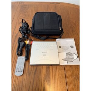 Magnavox MPD720 Portable DVD Player w/ Cords, Case, Rechargeable Batt Pack Works